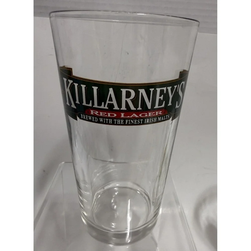 Killarney's Red Lager Pint Glass Irish Beer Barware Pub Style 6